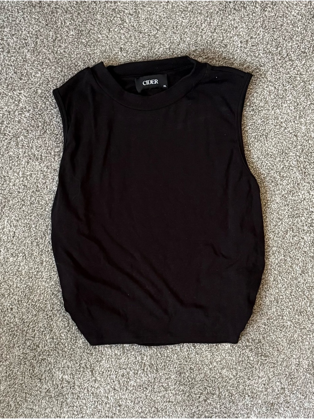 Cider Black Sleeveless Top